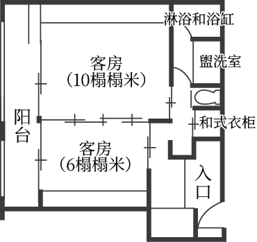 floor plan: 日式高级房