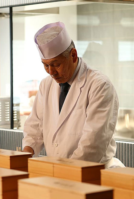 Photo: The chef making breakfast.