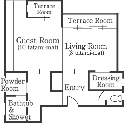 floor plan: Matsu Suite Room