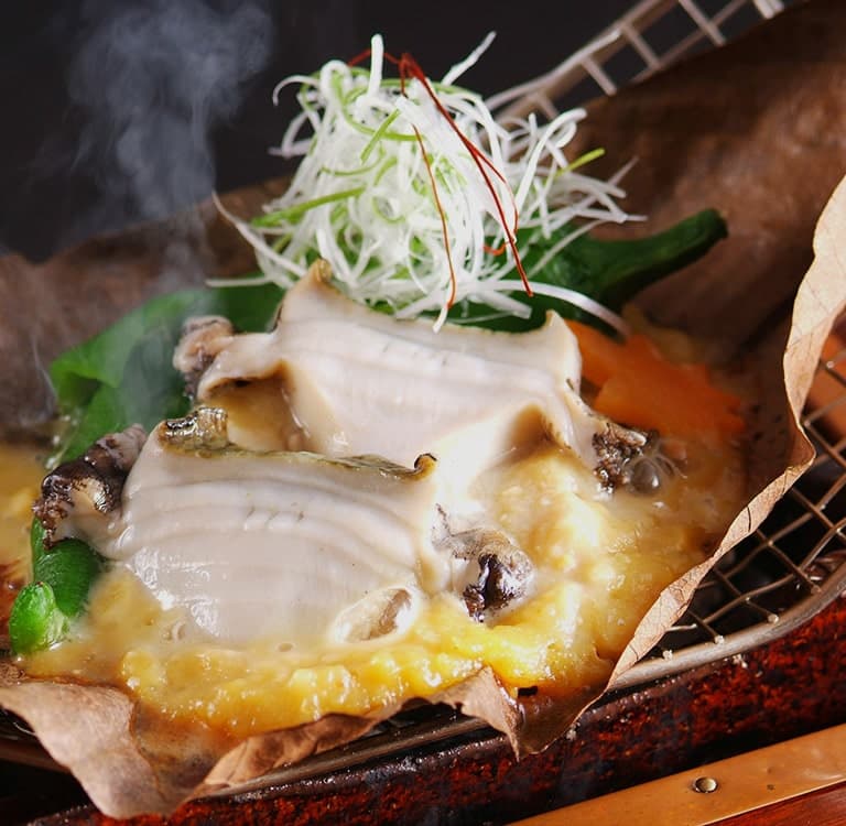 Photo: Dishes using abalone