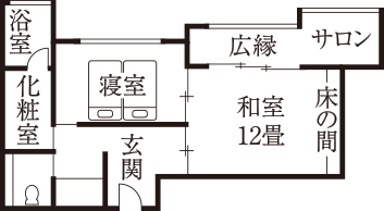 間取り図:銀扇